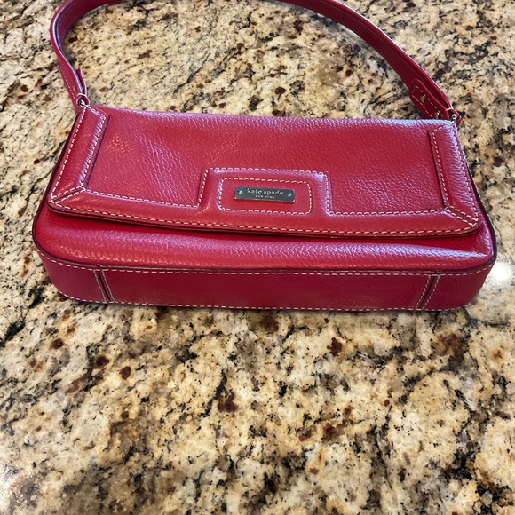 kate spade new york True Red Leather Shoulder Bag - excellent condition - Picture 6 of 7